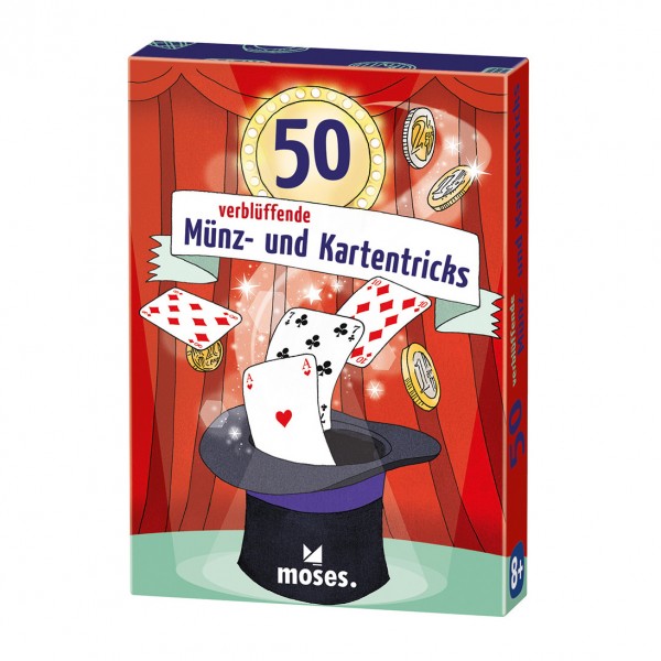 Kartenset 50 Münz- und Kartentricks