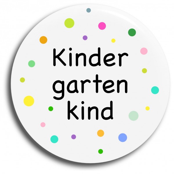 Button Punkte Kindergartenkind