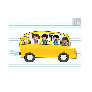 Little Paper Mini Karte Schulbus