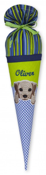 Geschwister Schultüte Hund Oliver - Crepes Suzette 35cm
