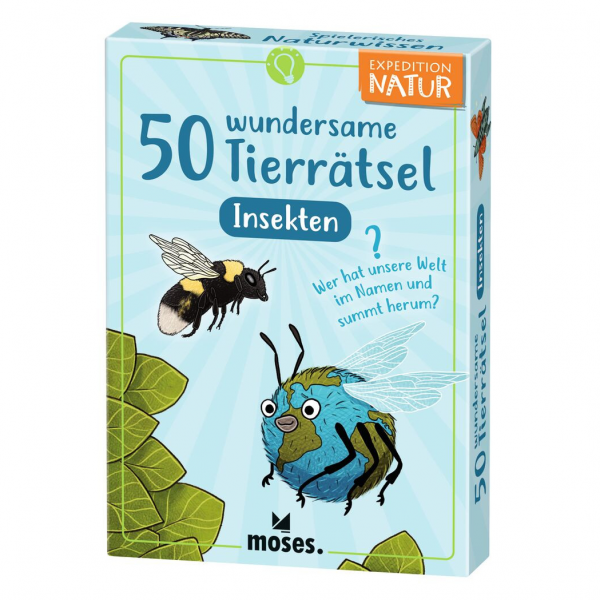 Kartenset 50 Tierrätsel - Insekten