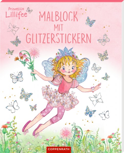 Malblock mit Glitzerstickern - Prinzessin Lillifee